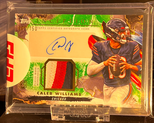 🏈 2024 Topps Inception Provenance Patch Auto – Caleb Williams #PPA-CW /150 (Green)