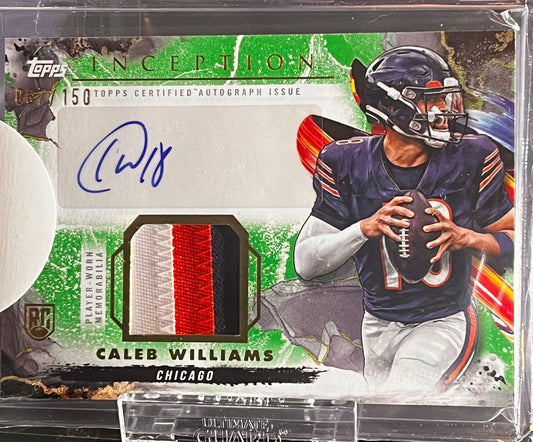 🏈 2024 Topps Inception Provenance Patch Auto – Caleb Williams #PPA-CW /150 (Green) (Copy)