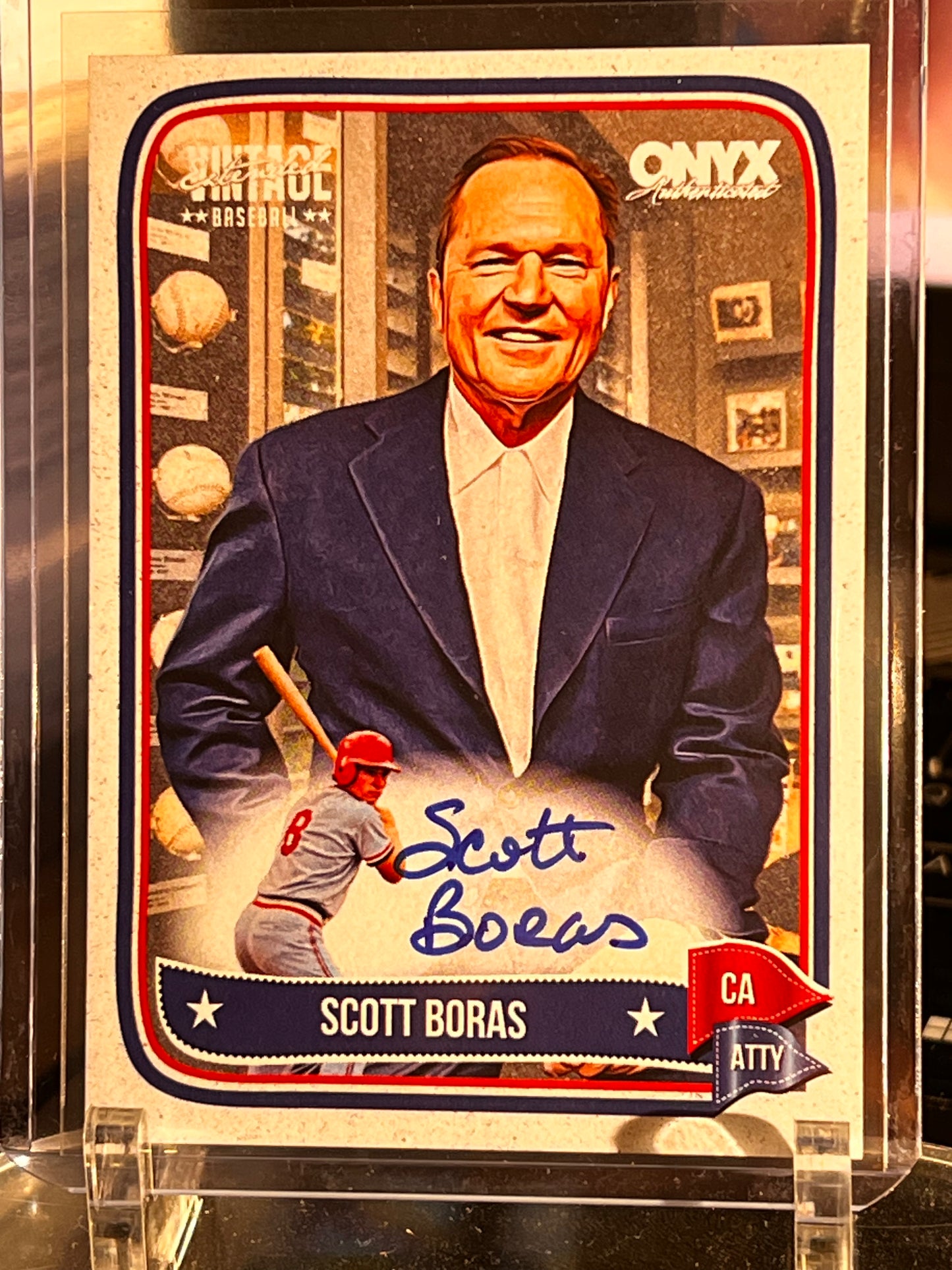 ⚾ 2024 Onyx Vintage – Scott Boras Autograph Card #VASCBO | Baseball Agent Auto | Rare Ink