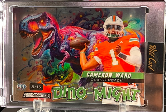 🦖 2024 Wild Card Dino-Might – PreHistoric Cameron Ward | T-Rex Parallel | Serial #8/15