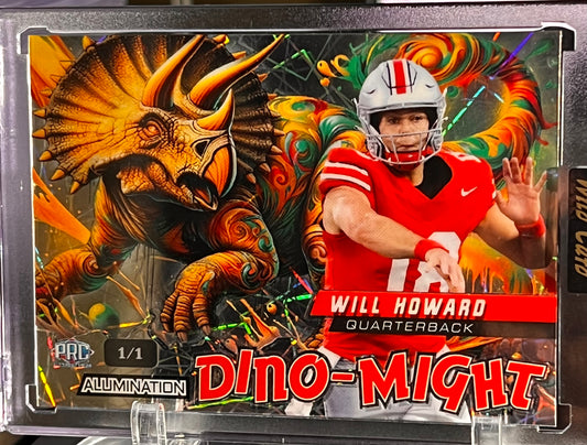 🦖 2024 Wild Card Alumination Dino-Might – Will Howard 1/1