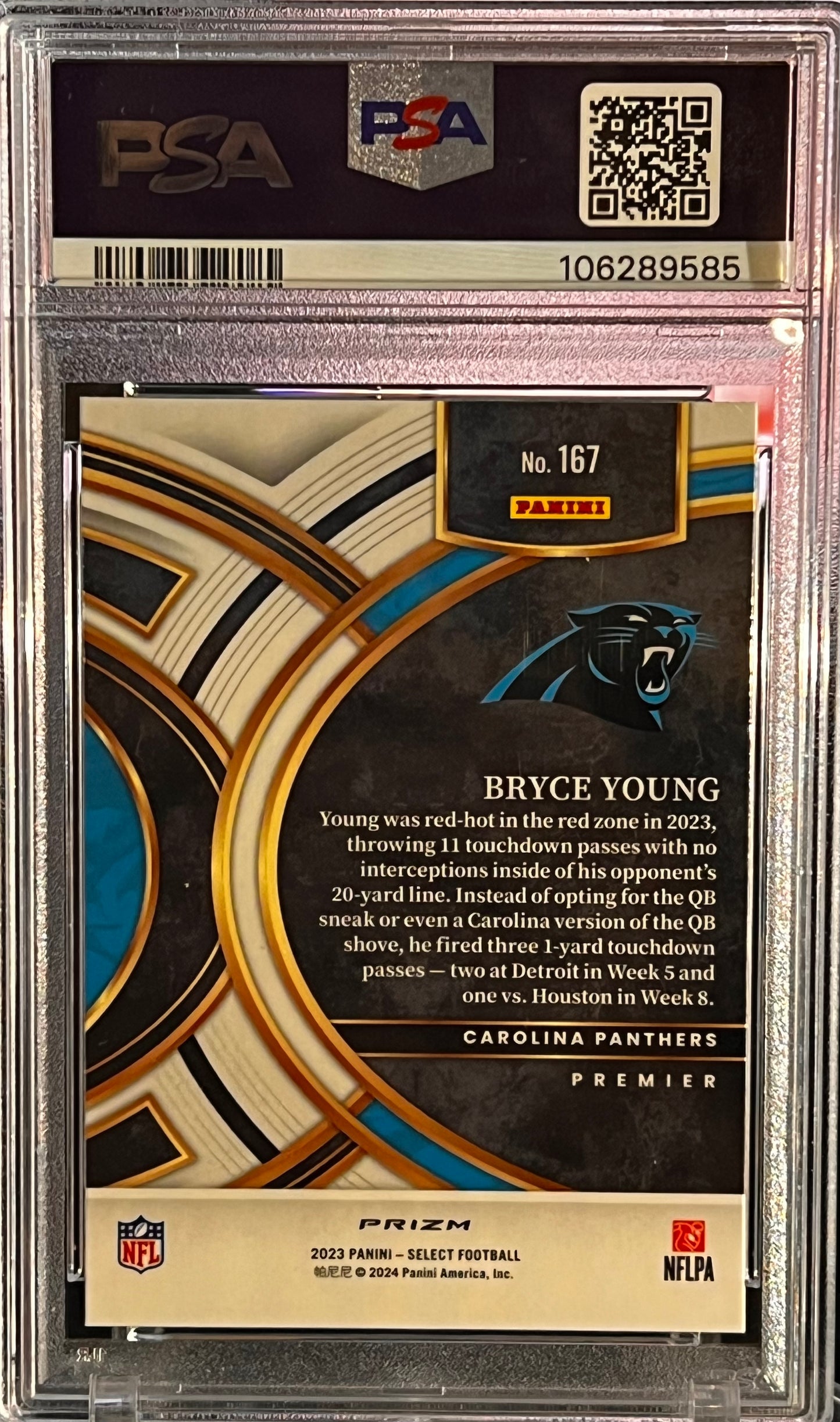 🔥 2023 Mosaic Bryce Young – Stained Glass SSP – PSA 10 GEM MINT 🔥 Cert #88604177 | Short Print Insert | Carolina Panthers Rookie QB